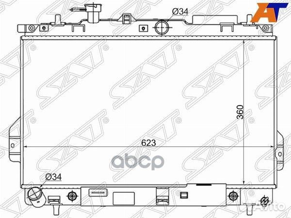 Радиатор Hyundai Matrix 01-10 HY0010 Sat
