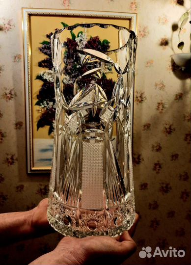 Хрустальная ваза Хоровод