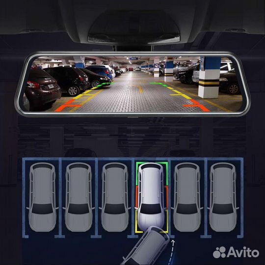 Зеркало- регистратор TDS CAR42, камера парковки