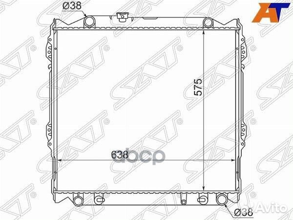 Радиатор Mitsubishi Delica 94-97 / Toyota Land