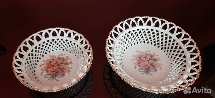 Корзинка плетенная фарфоровая