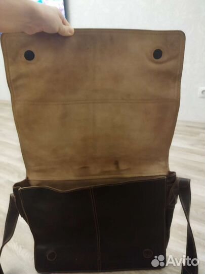 Сумка для ноутбука кожанная