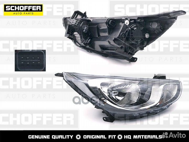 Фара правая Hyundai Solaris (I 2010-2014)