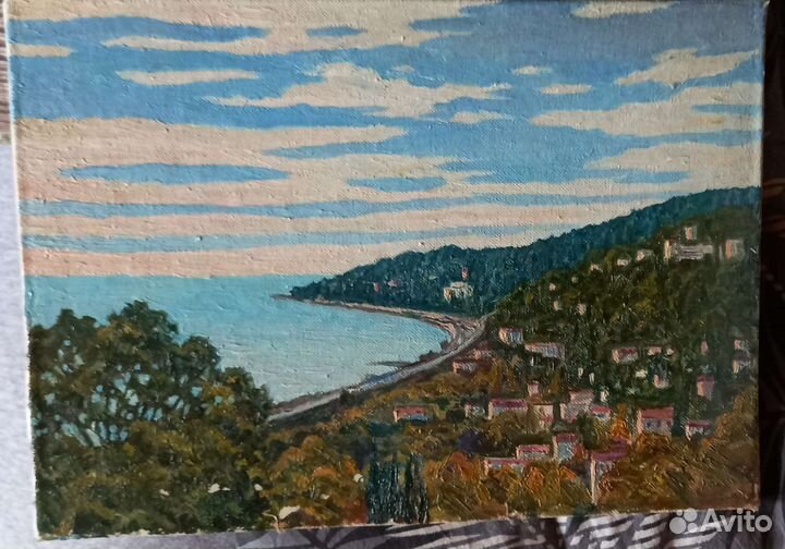 Картина маслом море