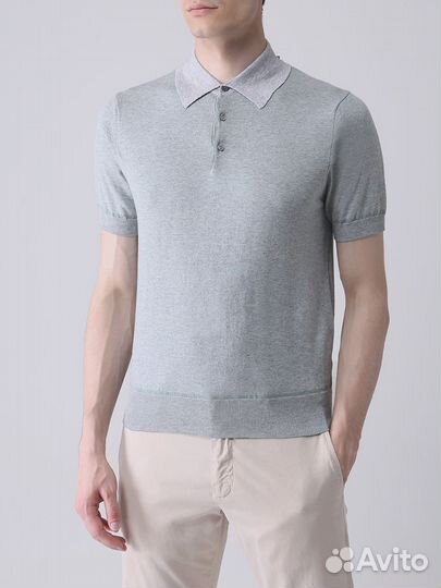 Поло хлопковое Canali