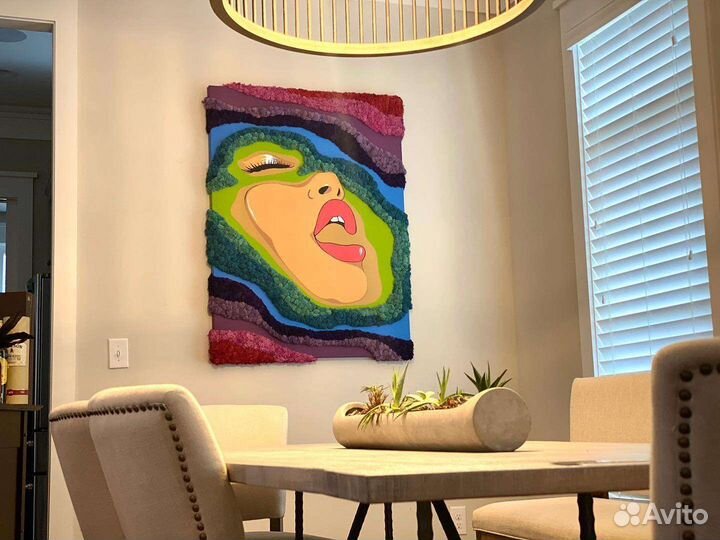 Интерьерные Картины, фитокартины из мха без ухода