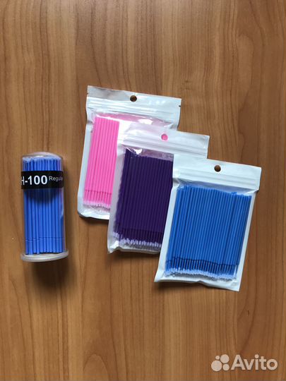 Краска для бровей и ресниц, щеточки, микробраши