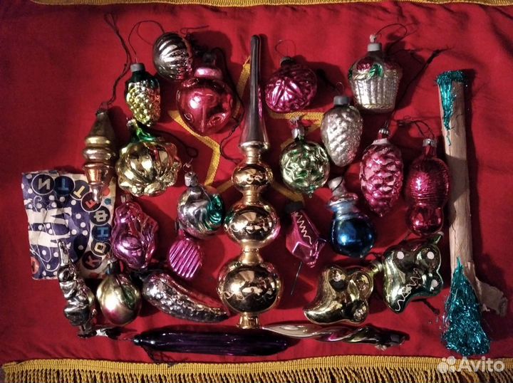 Набор новогодних игрушек СССР