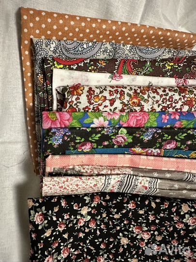 Набор для шитья, рукоделия. Отрезы тканей