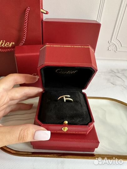 Кольцо Картье Гвоздь Cartier золото с бриллиантами