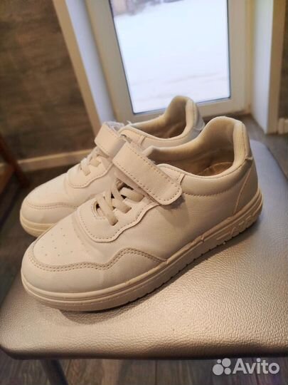 Кеды белые детские унисекс 34 размер