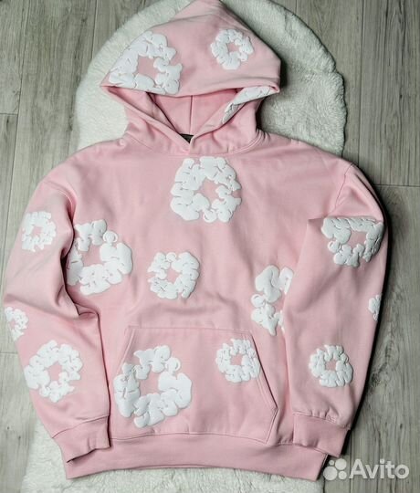 Худи Denim tears розовая