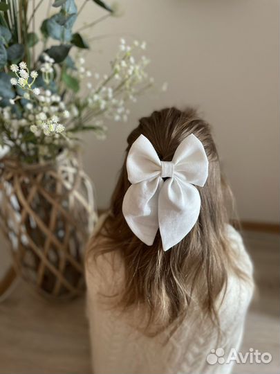 Бантик из льна