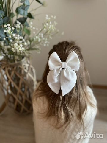 Бантик из льна