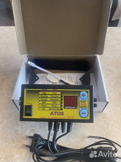 Контроллер Atos Wi-Fi для твердотопливных котлов