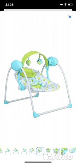 Детские электронные качели babyton