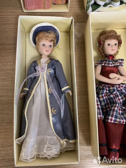 Фарфоровые куклы дамы эпохи