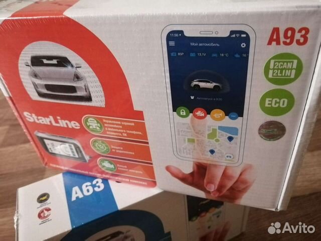 Starline а63/a93 v2 2can-2lin eco с установкой