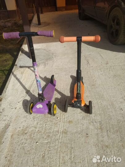 Самокат детский трехколесный бу