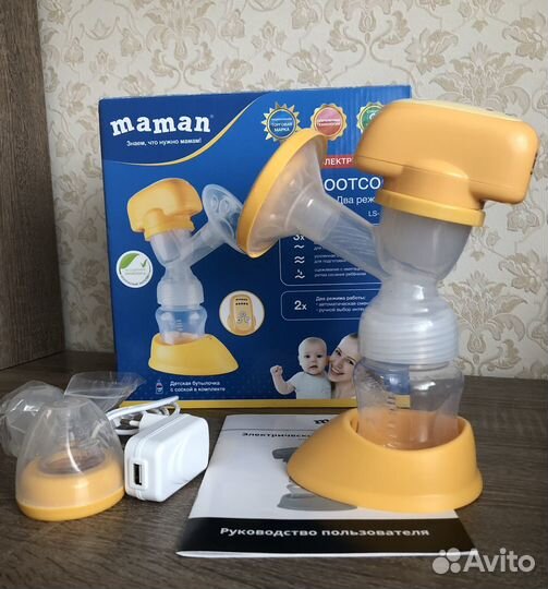 Новый электрический молокоотсос Maman