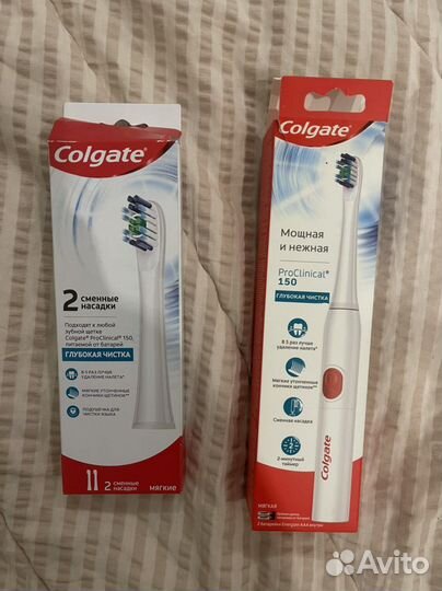 Новая Зубная щетка colgate ProClinical и насадки