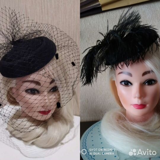 Шляпка с вуалью