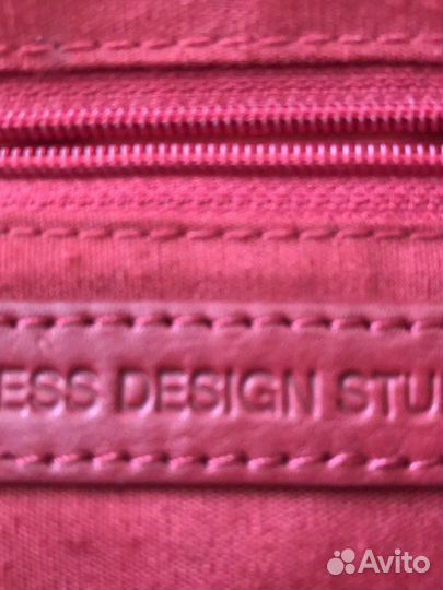 Сумка натуральная кожа красная