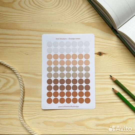 Матовые наклейки для планнера