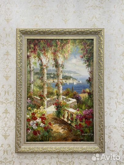 Великолепная картина. Италия. Холст. Масло.Подарок