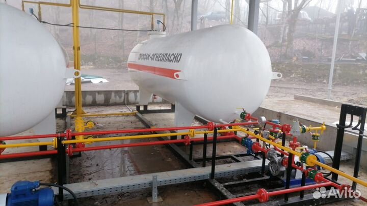 Агзс (газовая заправка) с двустенными резервуарами