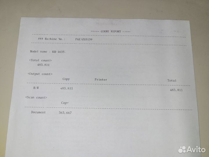 Копировальный аппарат Kyocera km-1635