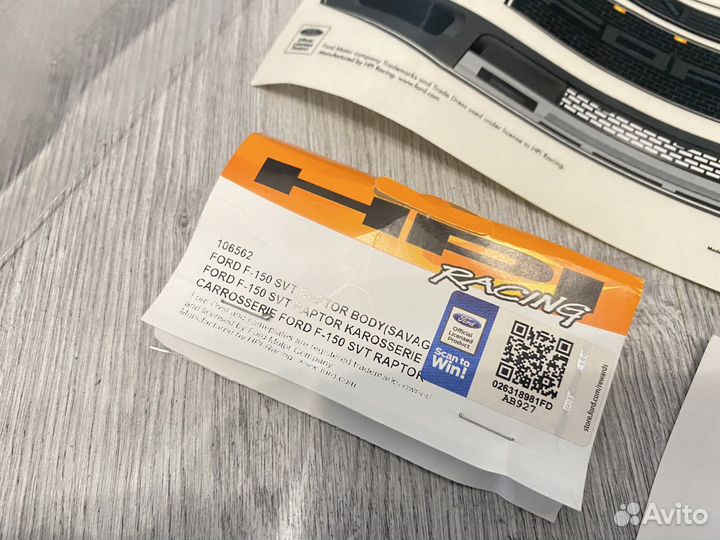 Новый кузов HPI Ford f150 1/8