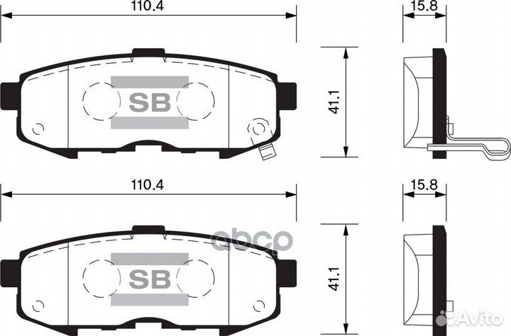 SP1520 колодки дисковые з. Mazda MPV 04 SP1520