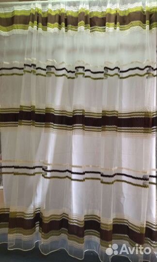 Тюль полоска