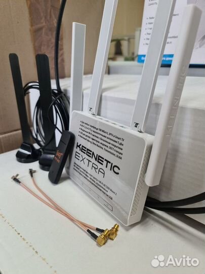 Интернет комплект 2xKroksKC-3+Huawei 3372+Keenetic