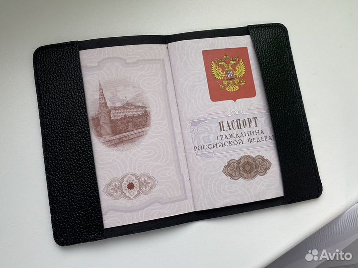 Обложка для паспорта натуральная кожа