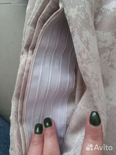 Шторы новые на шторной ленте