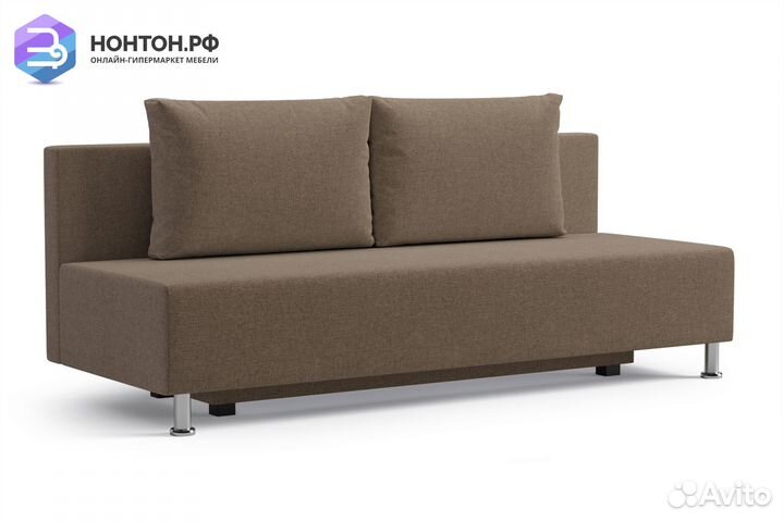 Диван еврокнижка Канна коричневый