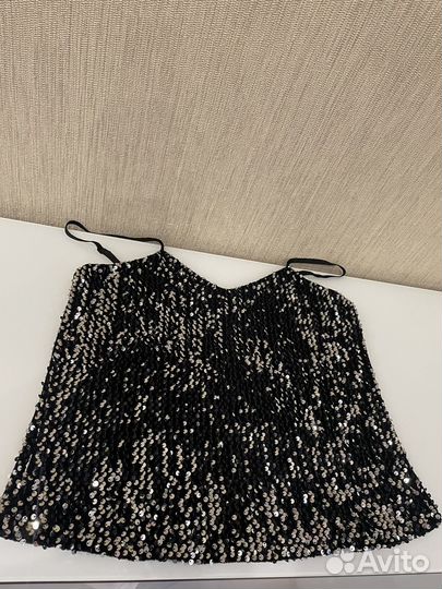 Майка с пайетками