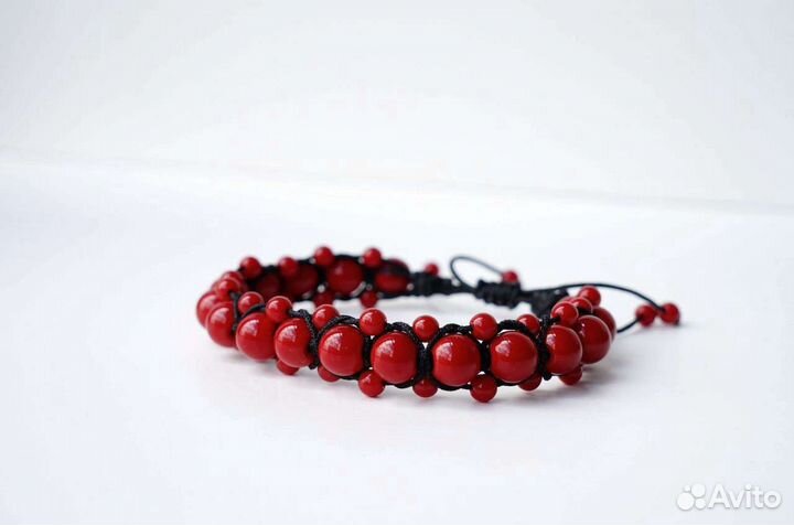 Браслет женский из натурального граната