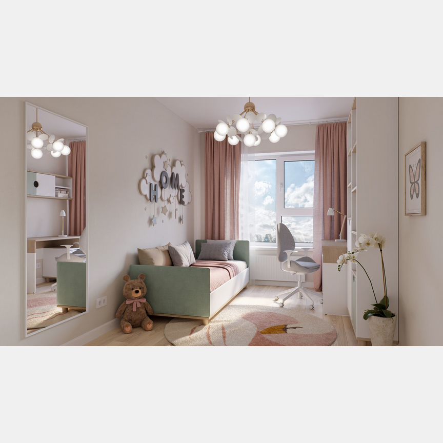 2-к. квартира, 46,4 м², 9/12 эт.