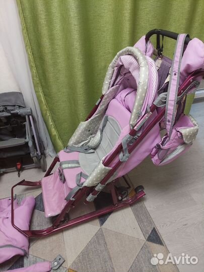 Санки коляска ника 7-4