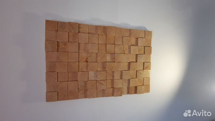 Панно из спилов дерева. Ручная работа