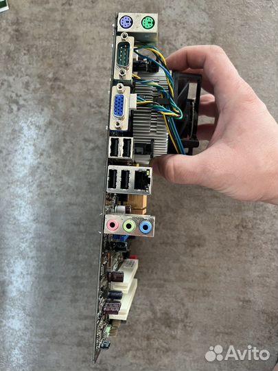 Комплект мат. плата 775+q6600 4x2.4gz