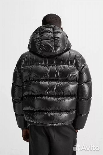 Пуховик Zara x Moncler глянцевый