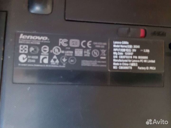 Ноутбуки бу lenovo 15 6 на запчасти G 580 2016 год