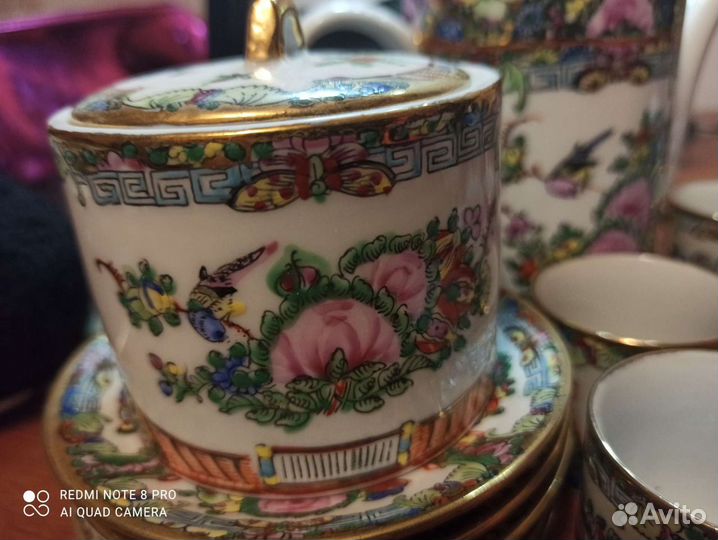 Новый фарфоровый кофейный сервиз