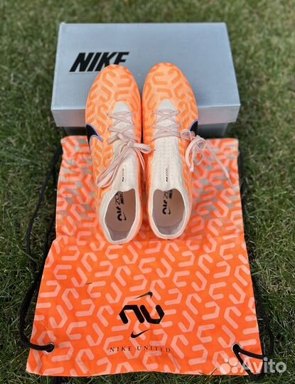 Бутсы nike mercurial air zoom orange
