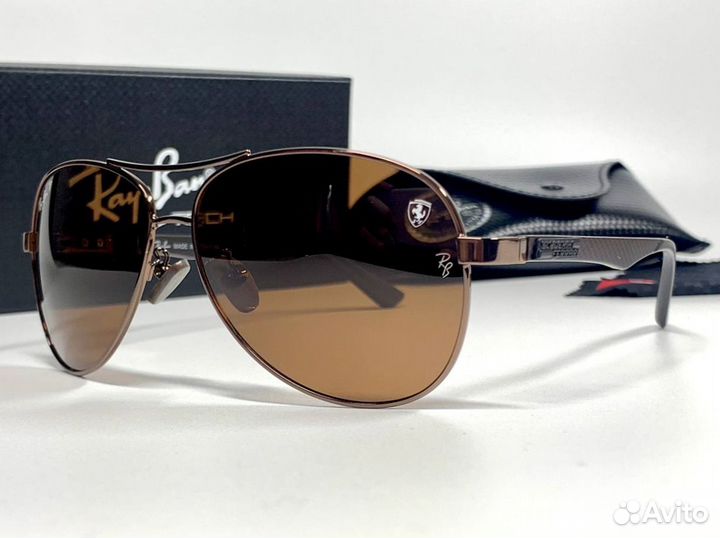 Очки Ray Ban Aviator коричневые