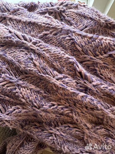 Плед русалка розовый длинный